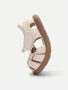 Balabala Dép xăng đan chống trượt cho bé trai 2026, nhẹ, thoáng khí, đế bền, giày mùa hè ngoài trời cho trẻ nhỏ. - Trắng đục - Xem 6