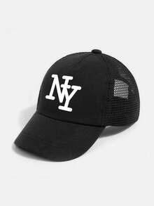 1 buah Topi Baseball Jala Musim Panas Anak-anak Motif New York, Topi Baseball Unisex Bernapas dan Dapat Diatur untuk Aktivitas Luar Ruangan, Sekolah, dan Santai - 1PC - View 5