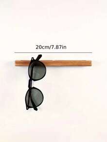 Wooden Decorative Eyeglass Holder Suitable For Entryway, Wooden Eyeglass And Key Storage Rack, Modern Minimalist Wall-Mounted Storage Shelf, 2 Multifunctional Storage Boxes Suitable For Hallway And Entryway - Multicolor - View 7