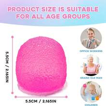 Squishy Stress Balls - Super Solid Squeeze Ball, Squishy Fidget Toys Stress For Kids And Adults, Sensory For Stress Relief, Birthday, Easter Basket Stuffers And Party Favors. - 粉紅色-Candy - 查看 2
