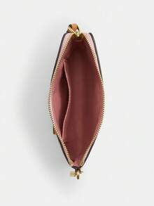 Coach Cartera de embrague con cremallera de 16 pulgadas para mujer, cartera de muñeca pequeña para mujer, cartera de embrague como regalo para mujer - Rosa - Ver 3