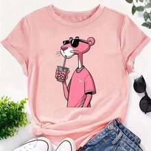 Women's  T-Shirt, Cool Blouse, Casual Fashion, 100% Cotton Premium Knit - Màu Hồng baby - Xem 6