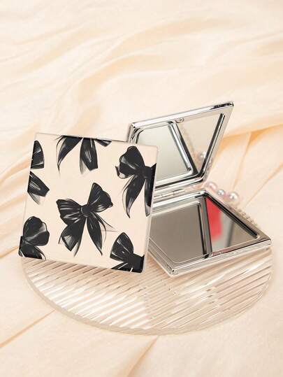 4 Gương Mini, Gương Trang Điểm Gấp Gọn Dòng Y2K, Gương Vuông Bỏ Túi Bằng Da PU Với Họa Tiết Nơ, Hoa Hồng, Hoa Anh Đào & Môi, Gương Trang Điểm Phóng Đại Hai Mặt 1X/2X Dễ Thương Cho Túi Xí, Du Lịch & Trang Điểm Hàng Ngày, Trang Trí Bàn Trang Điểm Nữ Tính Phong Cách Y2K, Món Quà Sinh Nhật & Giáng Sinh Hoàn Hảo Cho Phụ Nữ, Bé Gái & Những Người Yêu Thích Nơ.