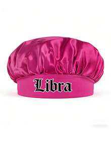 1顶儿童亮粉色缎面睡帽，十二生肖图案，柔软舒适，保护头发，适合上学、睡衣派对和夜间旅行，适合3-16岁儿童 - 玫紅色 - 查看 9