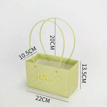 1个马卡龙礼盒，纸质礼盒，适用于花束包装、派对回礼包装，厚实材质小纸礼盒，适合手工花束、鲜花和干花、派对礼品。