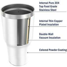 2026 Football Mug | 30 Oz White Tumbler, Stainless Steel Vacuum Insulated Double Wall Leak Proof Travel Mug With Lid, Stylish Coffee Cup With 2026 World Cup Canada Usa Mexico Graphic Design, Keep Hot And Cold, Suitable For Daily Home Office, Party, Travel, Beach Vacations,  Ideal Gift For Soccer Fans, Perfect For Birthdays, Holidays, Father'S Day, A Great Gift For Men - 白色 - 查看 4