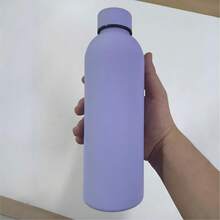 High Quality Double-Layer Vacuum Insulated Stainless Steel Plain Color Creative Small Mouth Sports Water Bottle, Yoga Water Bottle, Portable Coffee Cup, Summer Sports Water Bottle, - Multicolor - View 18