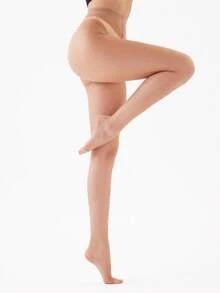 1 chiếc quần tất G-string xuyên thấu 10D gợi cảm dành cho nữ, không trơn trượt, màu da, phù hợp cho tiệc tùng và mặc hàng ngày. - Màu be - Xem 10