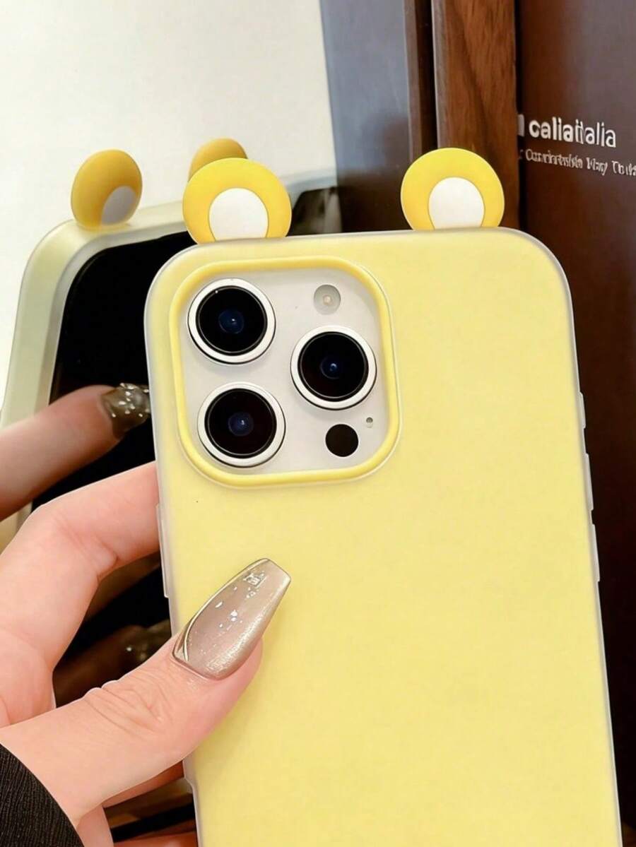 1 ốp lưng điện thoại hình tai 3D dễ thương, chống sốc, chống trượt và chống trầy xước, tương thích với iPhone 17 Pro Max, dòng 17/16/15/14/13/12/11, dòng S20-S25, dòng Note 14/13/12 và A56 5G, món quà hoàn hảo cho Ngày Valentine / Năm mới.