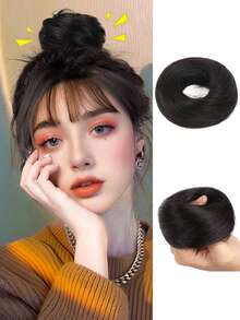 Messy Bun Wig, Elastic Wavy Curly Bun, Synthetic Hair Extensions, Suitable For Women And Girls - Multicolor - View 13