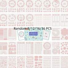 36pcs/Set New Bullet Journal Templates, Diary Accessories Kit For Bullet Journaling And Planning - Sets - View 9