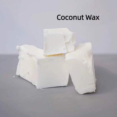 1000g Cera de coco natural blanca - Hecha de 100% ingredientes de cera pura. Ideal para elaborar velas hechas a mano, hacer velas con aroma en recipientes, decoración de interiores y crear regalos para cumpleaños o graduaciones.