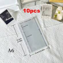 A6 Transparent Loose-Leaf Cover Sticker Book, Stickers, 3D Sticker Storage Box, 6-Ring PVC Notebook Set, DIY Diary. Suitable For Office And School, Sticker Book, Seal, Cute High-Value Prize Stationery, Back-To-School Essential, Study Notes, School Supplies, Fun Memo Pad, Cute Design, Smooth Paper, Memo - A6 Loose-leaf Notebook - View 11