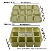 Silicone 12-Cube Ice Tray With Lid With Anti Odor Design Durable Cube Of Ice Tray Kitchen Tool Accessory For Summer Picnics Roostertail Mold Summer Beach Cooler Travel Essentials Cruise Equipment Vacation Stuff Kitchen Picnic Must Haves Camping - Multicolor - View 8
