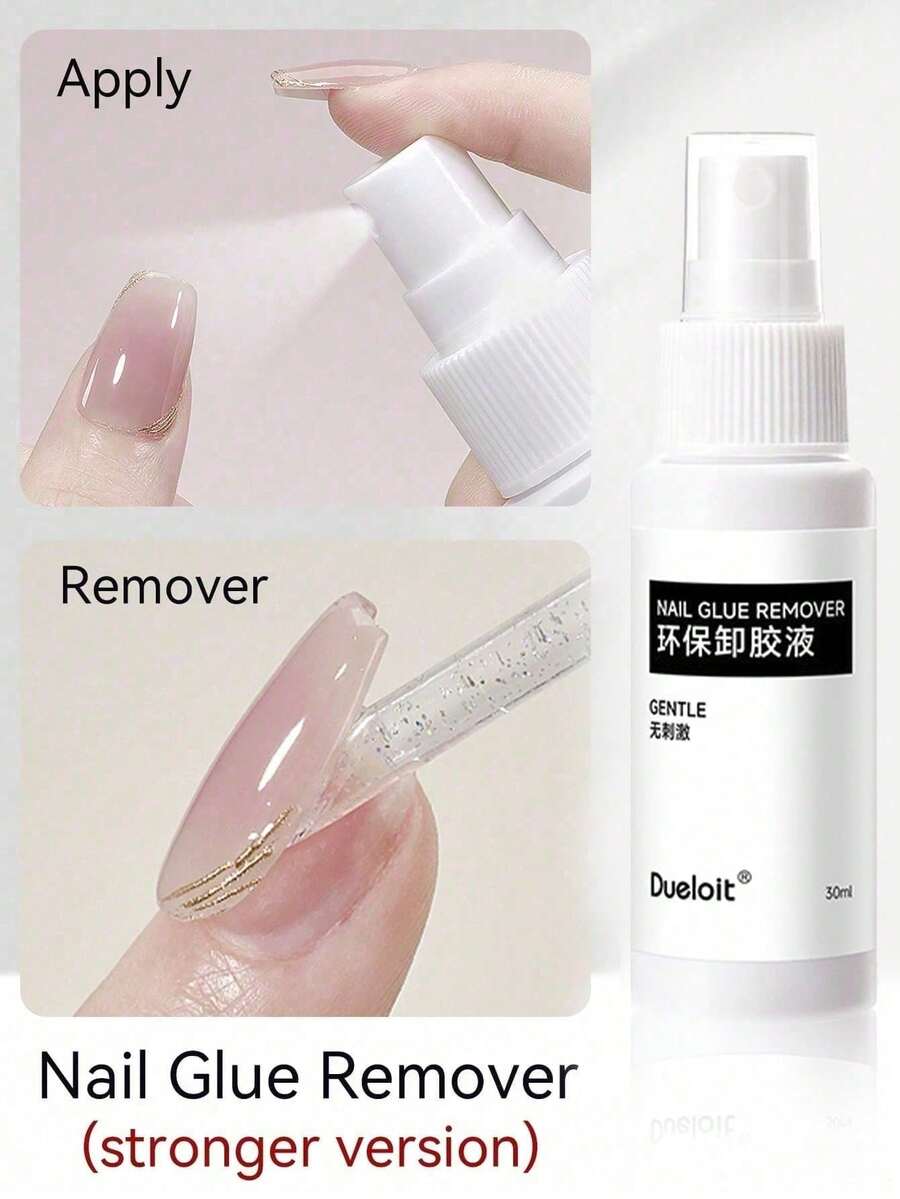 AiFer 1 Pc 30ml Stronger Nail Glue Remover For Press On Nails Easy Remove Nail Glue Gel On Fake Nail Tips Not For Gel-Base Glue Or Gel Nail Polish - 1PC - Xem 1