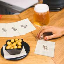 20张/40张/60张装，西部牛仔鸡尾酒餐巾纸，饮料餐巾纸，双层一次性午餐餐巾纸，印有牛仔帽和靴子图案，棕色女牛仔帽靴子图案，牛仔竞技主题一次性纸巾，适用于西部主题派对、牛仔竞技生日派对、牛仔主题婴儿派对 - 查看 7