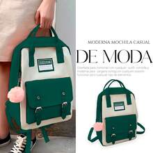 Shendy Vendy Backpack With Large Capacity, 5-Piece Set Fashionable Cool Youth Backpack Pencil Case Laptop School Student - MOD217 綠色 - 查看 2
