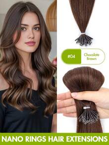 Tóc nối Nano Ring bằng tóc thật Remy, dài 12-22 inch, không đường nối, hạt nhỏ li ti, thẳng tự nhiên, vô hình, thích hợp cho phụ nữ dự tiệc cưới, kỷ niệm, tốt nghiệp, dạ hội, tiệc tối, quà tặng chuyên nghiệp tại salon, quà tặng ngày Valentine, phong cách Y2K. - Nhiều màu - Xem 36
