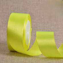 25 Yards Satin Ribbon 4CM Wide, Wedding Chair Decor, Flower Gift Wrapping, Cake Packaging Ribbon - Multicolor - View 21