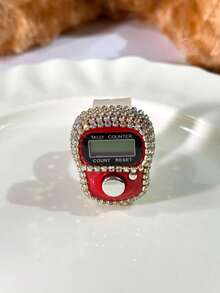 手工钻石戒指电子计数器，便携式数字念珠计数器，迷你手指计数计数器 - 多色 - 查看 6