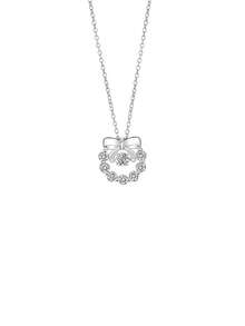 1pc Fugitive Princess Butterfly Sparkling Rhinestone Titanium Steel Necklace, Elegant Versatile Delicate Collarbone Chain For Women - Silver - View 5