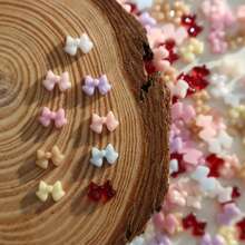 100pcs/300pcs Per Bag Cute Multicolor Solid Color Mini Resin Bows, 6 Colors 6 Shapes Small Bows, Suitable For Phone Cases, Scrapbooking, Jewelry Making And Nail Art Decoration! Nails Nail Charms - Multicolor - View 15