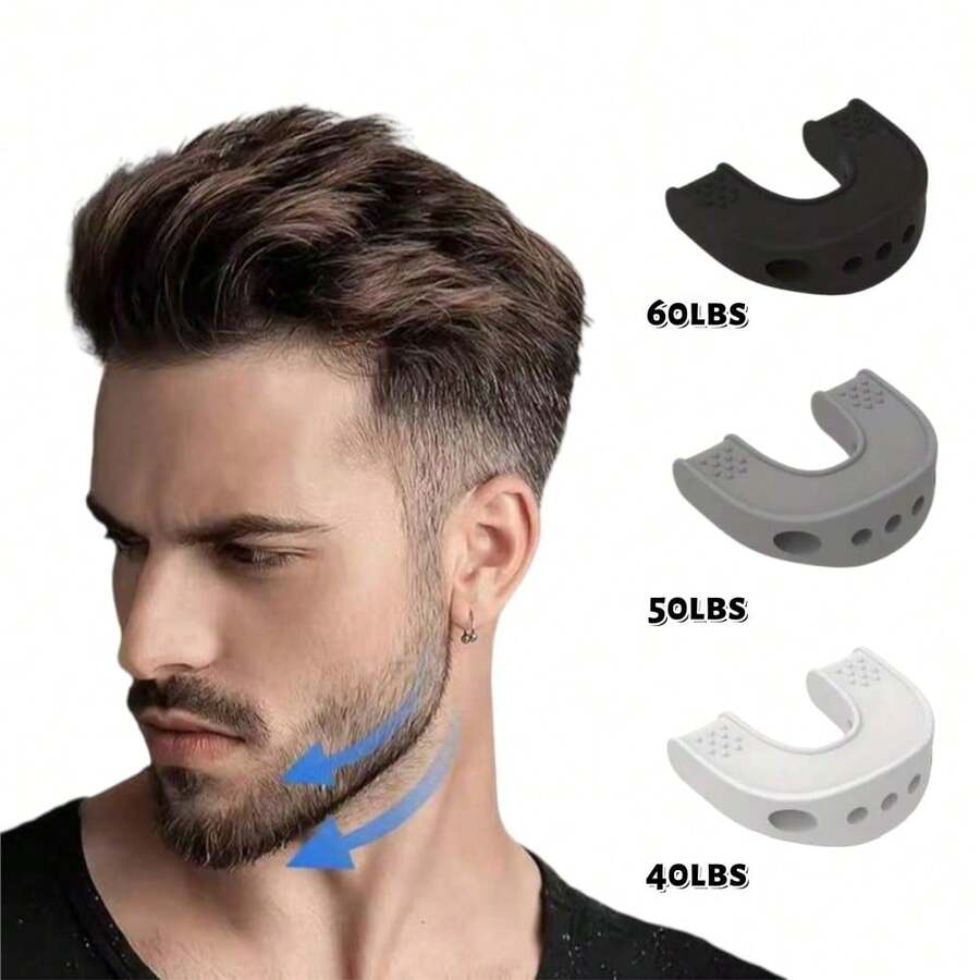 1pc Facial Exerciser Tool, Sculpt Attractive Jawline, Exercise Facial Muscles, Unisex - Multicolor - View 1