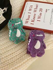 1pc Cute Dinosaur Acetate Hair Claw Clip For Women - Multicolor - View 2