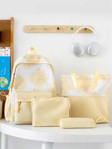 Bộ ba lô du lịch đa năng, thoải mái, dễ thương, dung tích lớn, họa tiết bướm thời trang mới. - Nhiều màu - Xem 5