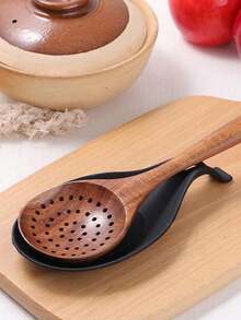 1pc Heat Resistant Spoon Rest, Easy To Clean, Kitchen Supplies, Christmas Gift, Back To School - Multicolor - View 3