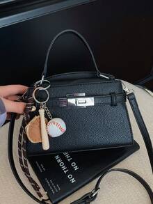 New Arrival Mini Square Bag, Versatile Crossbody Bag & Handbag, Fashionable Unique Design For Women, Summer - Black - View 6