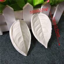 Molde de silicona con textura de hoja, molde de relieve doble cara para decoraciones de pasteles de fondant, herramienta de repostería reutilizable para bodas, fiestas de cumpleaños - Gris Claro - Ver 6