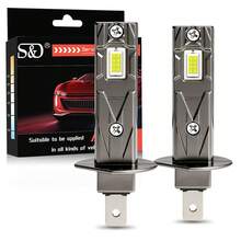 Bóng đèn LED S&D H1 25000LM 70W, đèn pha LED H1 Canbus, đèn sương mù ô tô, đèn pha tự động 6000K 12V - A - Xem 1