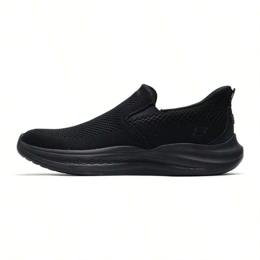 Skechers Giày nam thường ngày, Giày thường ngày SABER dành cho nam, Giày thường ngày nhẹ và thoải mái 211085-BBK - Tất cả màu đen - Xem 1
