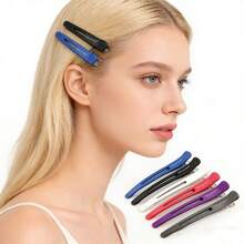 6件套发夹套装 - 包括发夹、发卡、鸭嘴夹、刘海夹、造型夹、定位夹，适用于剪发、编发、烫发、发型设计，居家及美发沙龙均可使用。 - A - 查看 4