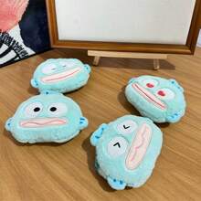 SANRIO 三丽鸥丑鱼毛绒钱包（单件装） - 双钥匙扣钱包，柔和蓝色，可爱鳐鱼造型设计，三丽鸥粉丝生日礼物之选，可爱钱包，钥匙扣配件，做工精致，情人节、婚礼、旅行配件、母亲节，四季皆宜的完美之选 - 彩色 - 查看 10