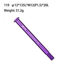 Trục xuyên suốt ZTTO MTB Road Bike Thru Axle Front Fork Shaft Skewers M12x1.0 M12x1.5 12x142 12x100 15x110 15x100mm Hợp kim nhôm Trục xe đạp - Màu tím - Xem 11