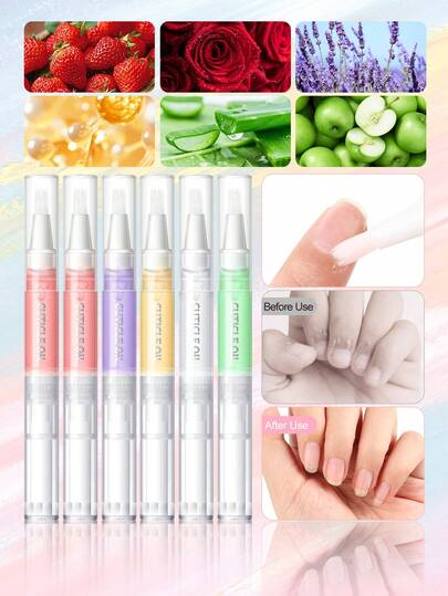  COSCELIA 1/2Pcs Cuticle Care Oil Pen Revitalize Dry Cracked Cuticles Strengthen Weak Nails Nail Care