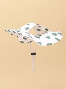 1 pièce Chapeau de soleil anti-vent mignon en polyester avec trous pour les oreilles, réglable, convient pour les petits chiens de compagnie à porter à l'extérieur toute l'année - Multicolore - Voir 10
