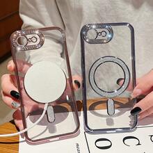 Ốp lưng điện thoại từ tính đính đá sang trọng cho iPhone 11, 12, 13, 14, 15, 16, 17 (bao gồm cả phiên bản Plus và Pro Max) - Hồng - Xem 6