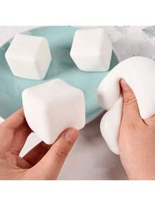 One Soft Tofu Stress-Relieving Toy, White Tofu Stress-Relieving Artifact, Squeeze Toy, Tofu. - View 1