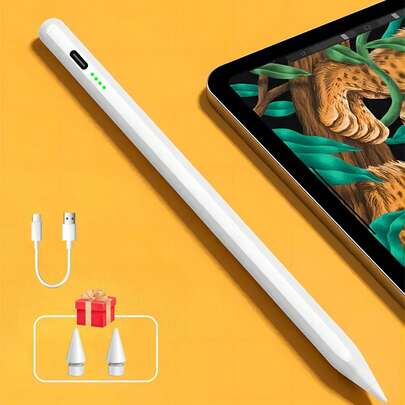 Easypie Selection 1 szt. Aktywny rysik z dwoma końcówkami do ekranów dotykowych, kompatybilny z iPadem Pro Air Mini, rysik pojemnościowy kompatybilny z tabletami Apple zaktualizowanymi po 2018 roku, niezbędny na święta, lato, podróże, najlepsze prezenty dla przyjaciół, prezenty na ukończenie szkoły, prezenty na powrót do szkoły, dekoracje świąteczne, prezenty walentynkowe, prezenty dla mamy i taty, Halloween, Święto Dziękczynienia, prezenty spersonalizowane, prezenty urodzinowe, prezenty noworoczne