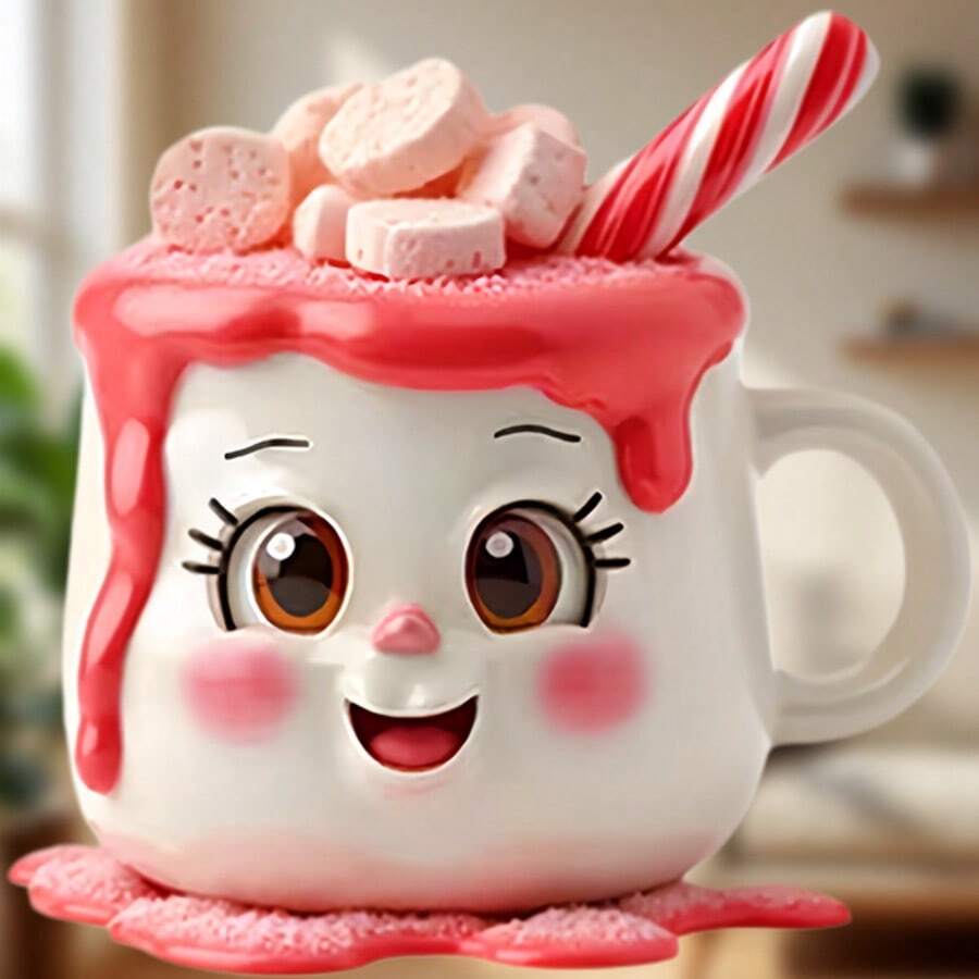 Tiệc đồ ngọt trên tủ lạnh: Bánh cupcake nam châm với mắt nháy và món tráng miệng ốc quế vị dâu, kẹo nguyên chất và những biểu cảm đáng yêu - Một thiên đường trong nhà bếp - Q - Xem 1