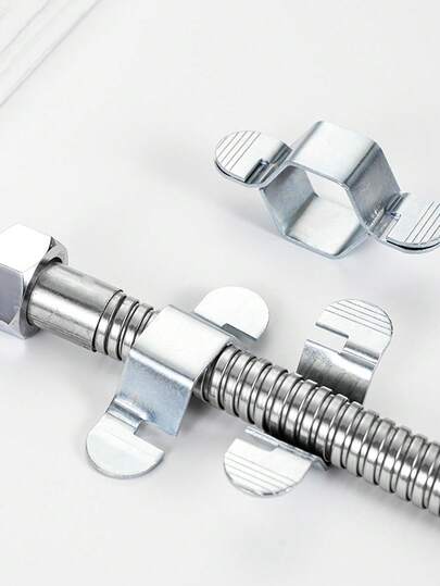 Bộ 4/8/10/20 kẹp ống mềm đa năng - Dụng cụ sửa chữa đường ống đa năng dùng để siết/tháo đai ốc ống nước nóng và ống bồn cầu, kẹp lắp đặt bằng thép chống trượt.