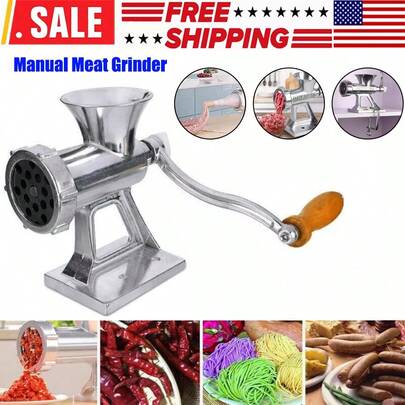 Meat Grinder Manual Meat Grinder - Manual Meat Grinder Sausage Machine Desktop Pork Meat Grinder Sausage Filling Funnel To Make Homemade Hamburger Patties Manual Kitchen Tool