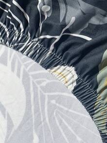 1pc Tropical Rainforest Leaf Print Milk Silk Sofa Cover, High Elasticity Dust-Proof Removable Washable All-Season Sofa Slipcover, Suitable For Patio, Garden, Poolside And Various Occasions, Single Piece Sold Not Set Sofa Protector - Multicolor - View 10