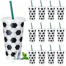 10 piezas/Set 710ml Vasos de plástico reutilizables con temática de la Copa Mundial 2026, gruesos y resistentes, pueden contener agua, café, té, leche, limonada, té mixto, jugo. Portátiles y fáciles de limpiar, adecuados para ver los partidos de la Copa Mundial, fiestas de fútbol y celebrar victorias. Un regalo perfecto durante la Copa Mundial de Estados Unidos-Canadá-México. - Multicolor - Ver 10