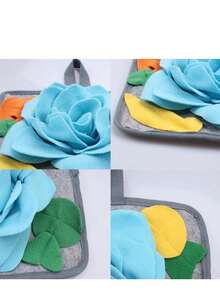 Small Pet Sniffing Mat, Slow Feeder Mat, Playtime & Feeding Toy For Rabbits, Hamsters And Other Small Pets - A - View 6