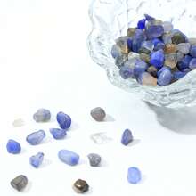 400g Blue Aagte Crushed Stone,Crystal Quartz Pebbles, Irregular Shaped Decorative Chips, Crushed Gravel Rocks For Vase Filler, Aquarium, Home Decoration, Vases Plants, Succulents And Cactus,Festival Gift - Blue Agate 1 - View 6