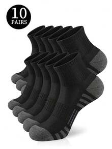 5/10/20 Pairs Of Sweat Absorbing Socks And Sports Socks - Multicolor - View 19